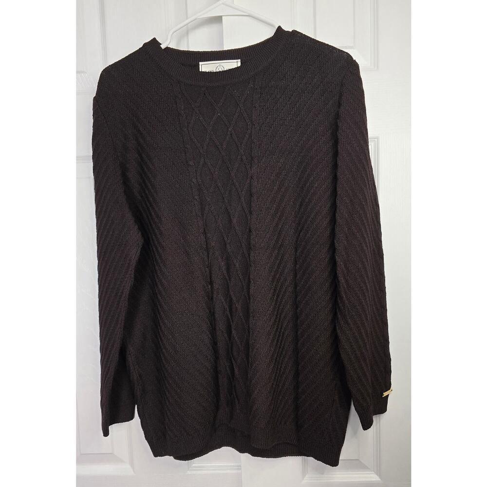 St. John Sport by Marie Gray Brown Wool Blend Sweater- Size Medium (NWT)